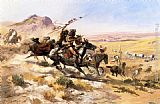 Attack on a Wagon Train by Charles Marion Russell